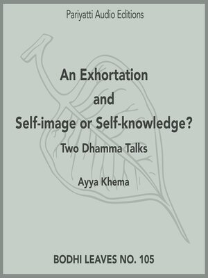 cover image of An Exhortation and Self-image or Self-knowledge?